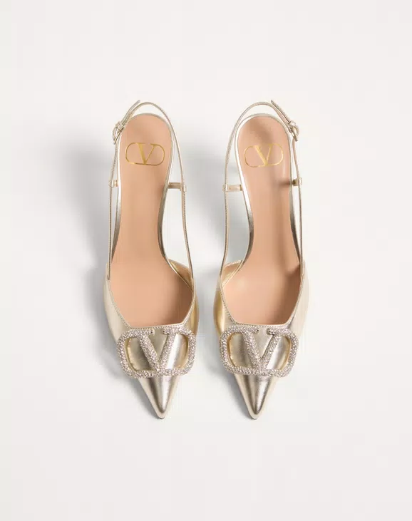 Valentino Vlogo Glow Laminated Nappa Slingback Pump 80 Mm / 3.15 In. - Image 5